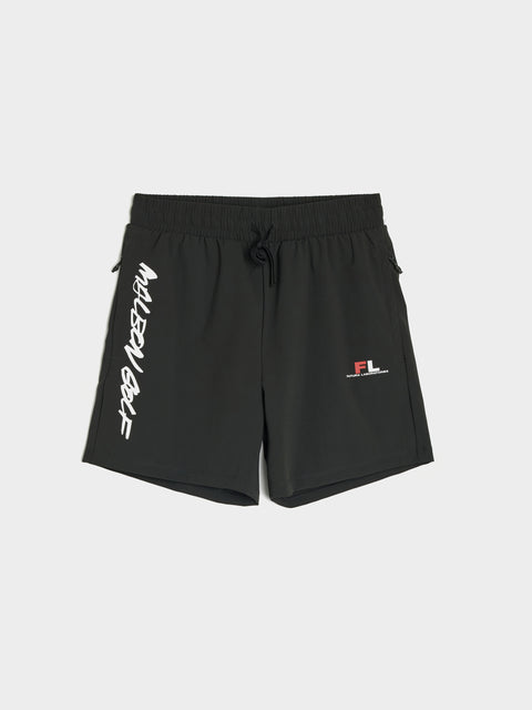 Malbon x Futura Tag Tech Short, Black