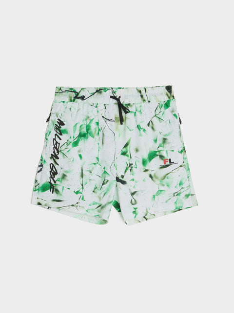Malbon x Futura Tag Tech Short, Camo Multi