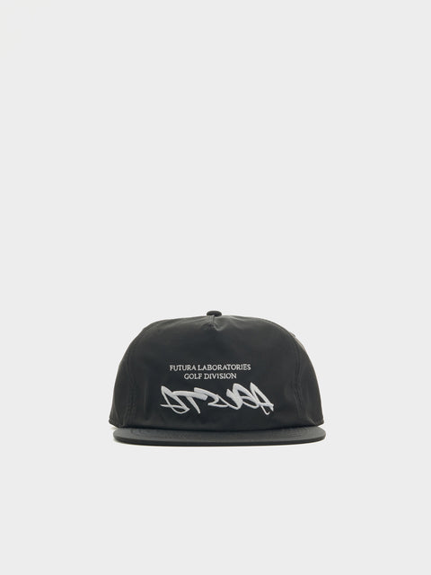 Malbon x Futura Agusta Poly 5 Panel Snapback, Black