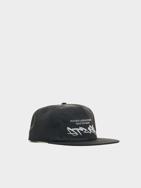 Malbon x Futura Agusta Poly 5 Panel Snapback, Black