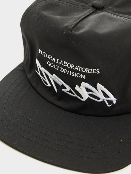 Malbon x Futura Agusta Poly 5 Panel Snapback, Black