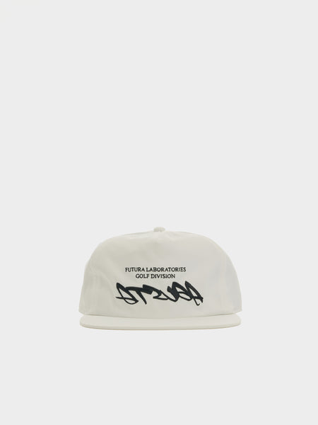 Malbon x Futura Agusta Poly 5 Panel Snapback, White