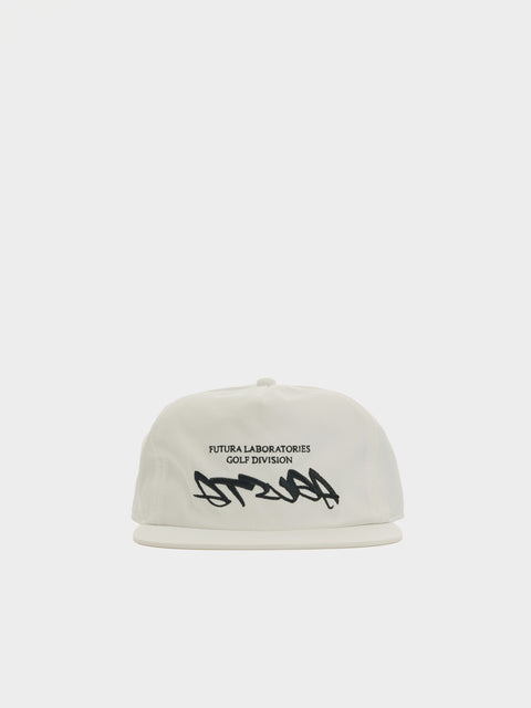 Malbon x Futura Agusta Poly 5 Panel Snapback, White