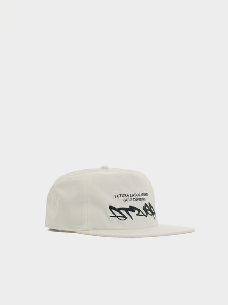 Malbon x Futura Agusta Poly 5 Panel Snapback, White