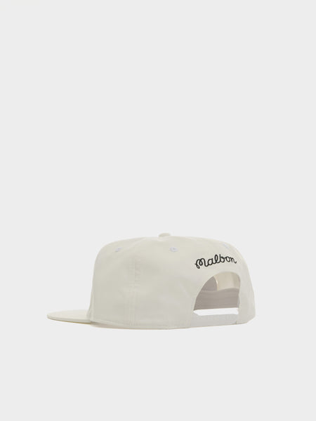 Malbon x Futura Agusta Poly 5 Panel Snapback, White