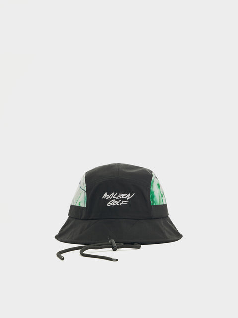 Malbon x Futura Tag Bucket Hat, Black