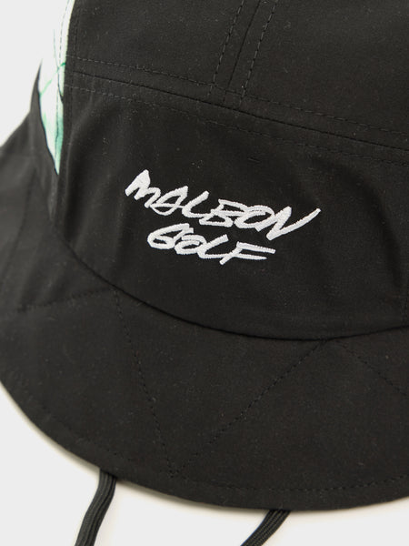 Malbon x Futura Tag Bucket Hat, Black