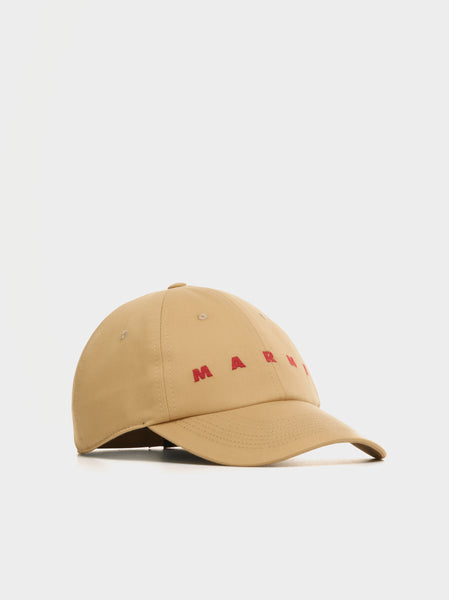 Marni Logo Baseball Hat, Buttercream