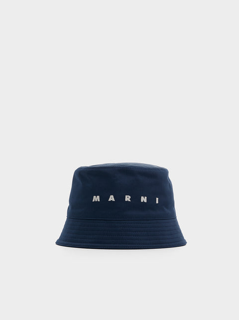 Marni Logo Bucket Hat II, Ink