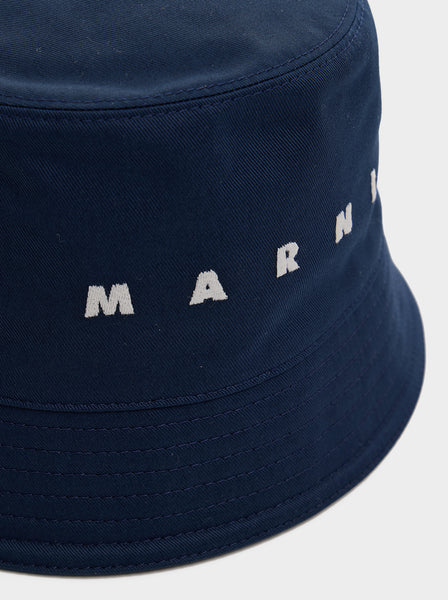 Marni Logo Bucket Hat II, Ink