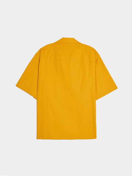 Boxy Fit Logo Bowling Shirt, Light Orange