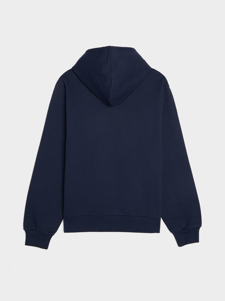 Marni Logo Organic Cotton Hoodie, Blue Kyanite