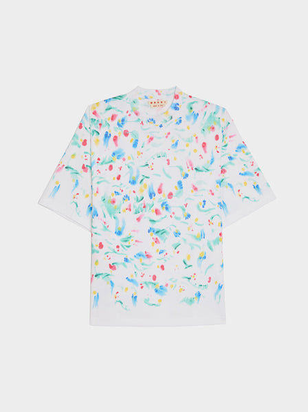 Relaxed Fit Splash T-Shirt, Lily White