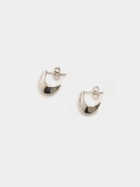 Micro Drop Earrings, Silver