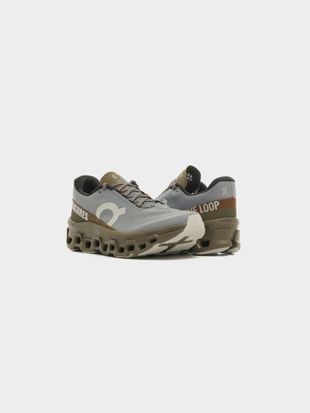 M LoopxPleasures Cloudmonster 2, Mist / Olive