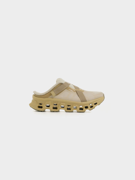 On x FAK Twigs M Cloudmonster 3 Mule, Loess / Hare