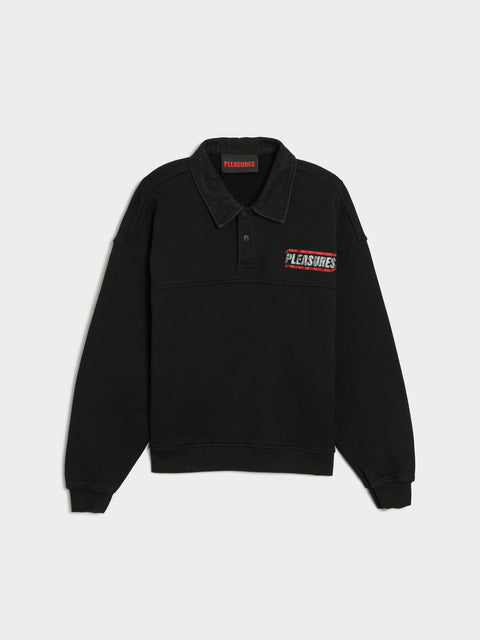 Gentle Polo Sweatshirt, Black