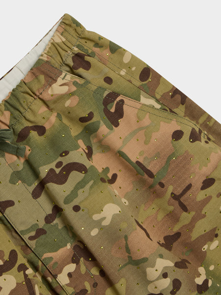Gem Camo Wide Pants, Camo