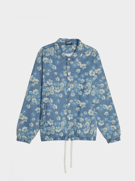 Garden Denim Coach Jacket, Indigo