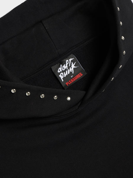 Lucky Studded Hoodie, Black