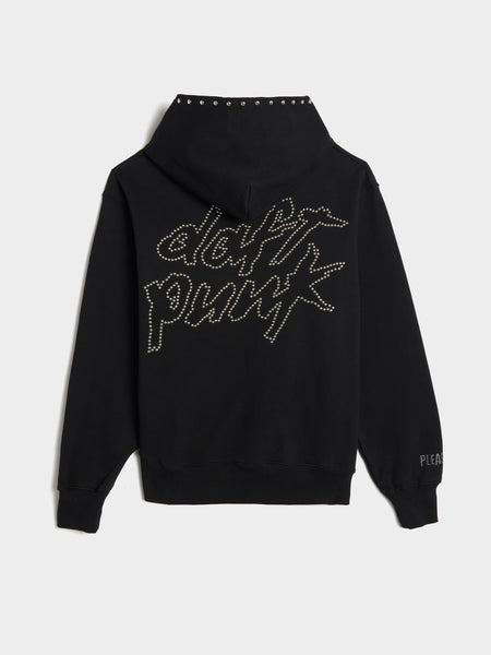 Lucky Studded Hoodie, Black