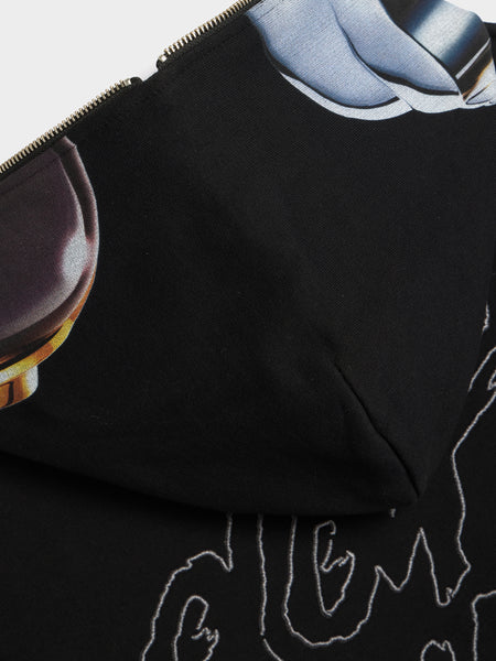 Ram Zip Hoodies, Black