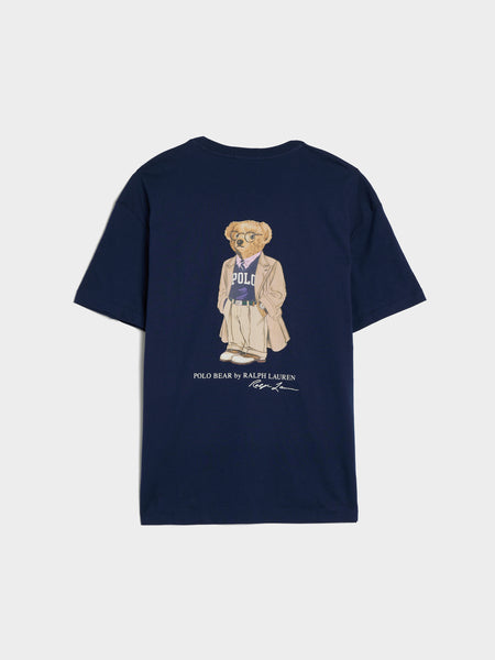 Jersey Knit Novelty Bear T-Shirt, Newport Navy