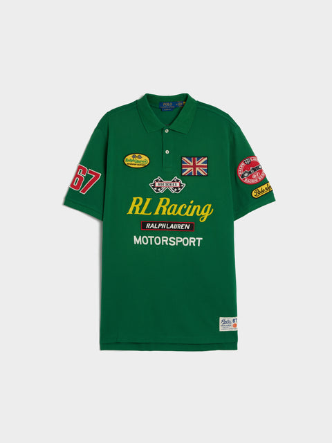 Short Sleeve Basic Mesh RL 67 Racing Polo, Tennis Green