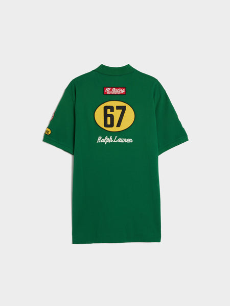 Short Sleeve Basic Mesh RL 67 Racing Polo, Tennis Green