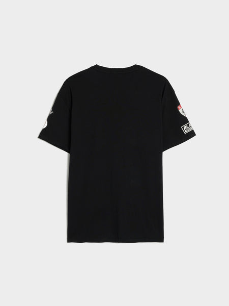 Jersey Knit Polo Motorsport Print T-Shirt, Polo Black
