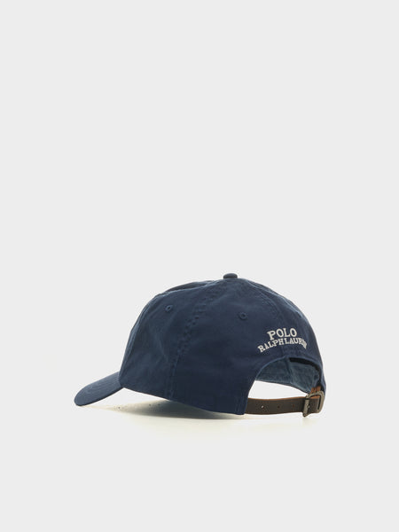Classic Twill Novelty Bear Sport Cap, Newport Navy