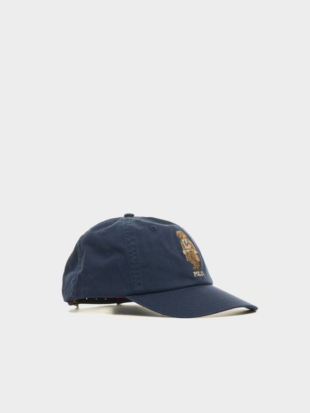 Classic Twill Novelty Bear Sport Cap, Newport Navy