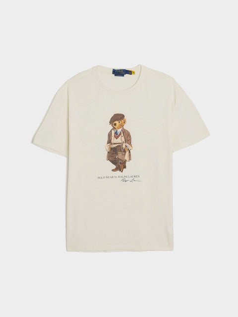 SS Graphic Heritage Bear T-Shirt, Deckwash White