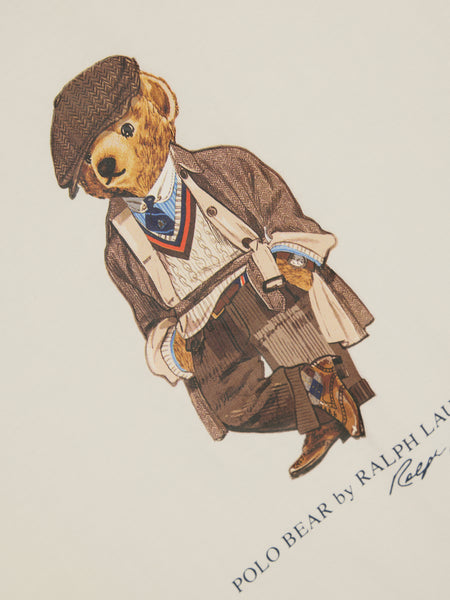 SS Graphic Heritage Bear T-Shirt, Deckwash White