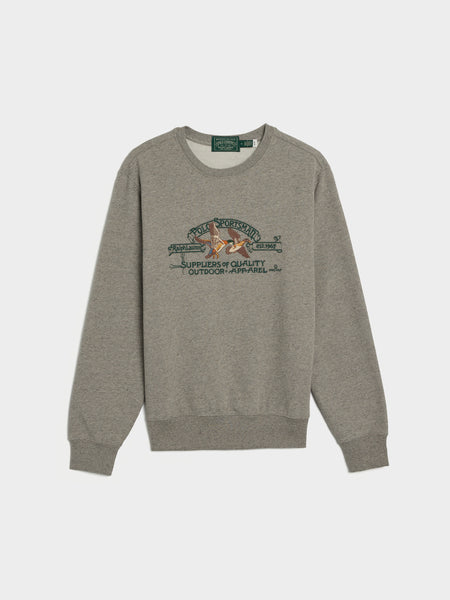 LS Outdoor Graphic Sweatshirt, Dark Vintage Heather