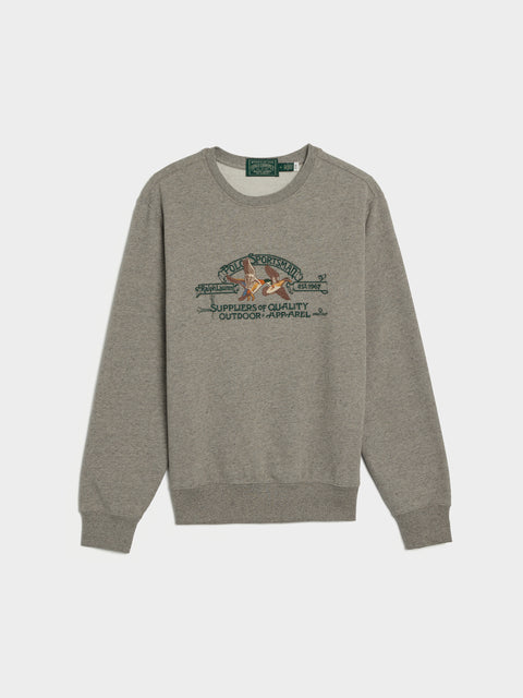 LS Outdoor Graphic Sweatshirt, Dark Vintage Heather