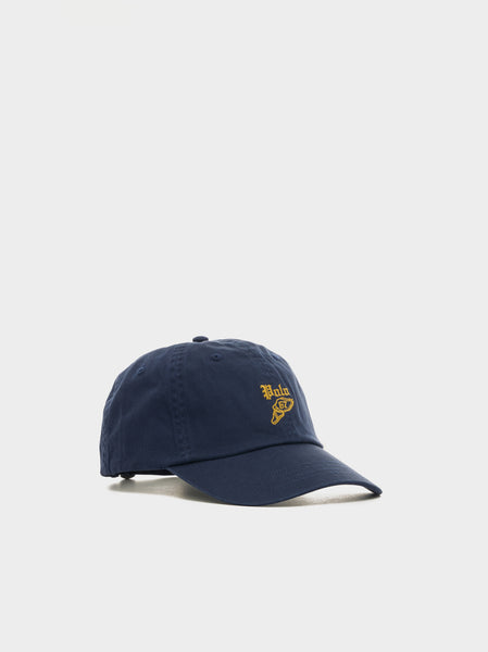 Novelty Polo Sport Cap W/ Adjustable Strap and Buckle, Newport Navy