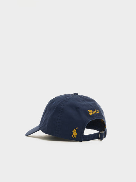 Novelty Polo Sport Cap W/ Adjustable Strap and Buckle, Newport Navy