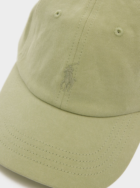 Classic Twill Embroidered Pony Sport Cap, Green Stone