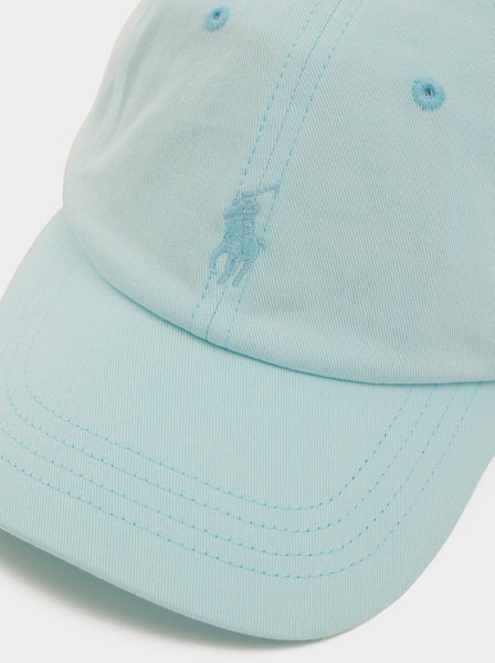 Classic Twill Embroidered Pony Sport Cap, Sky