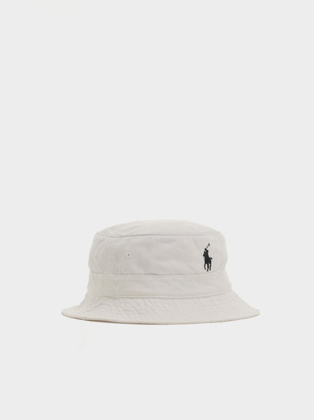 Reversible Chino Loft Bucket Hat, White