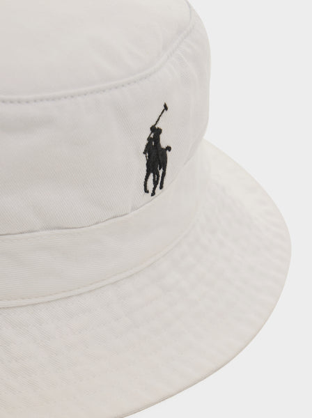 Reversible Chino Loft Bucket Hat, White