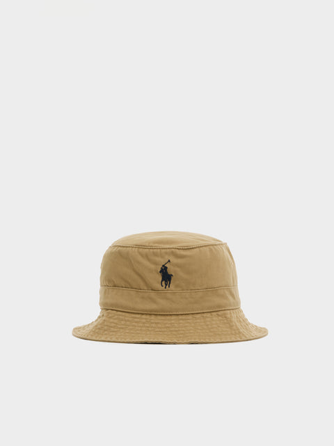 Reversible Chino Loft Bucket Hat, Café Tan