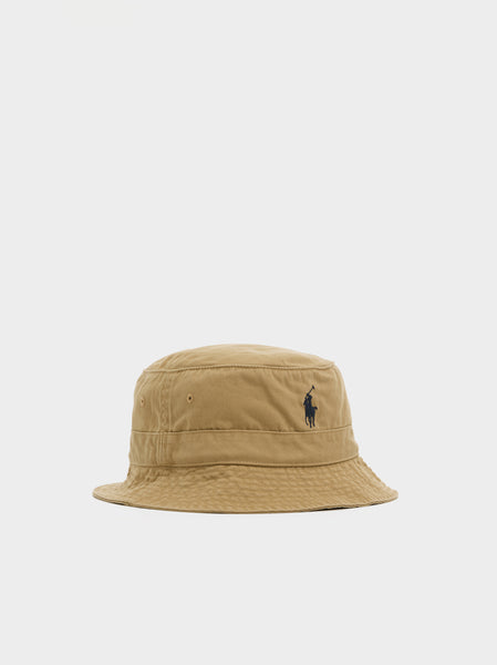 Reversible Chino Loft Bucket Hat, Café Tan