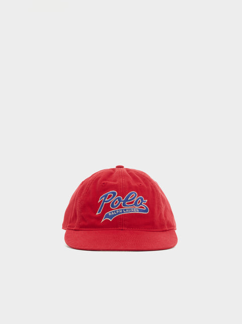 Vintage Polo Script Baseball Cap, Ralph Lauren 2000 Red