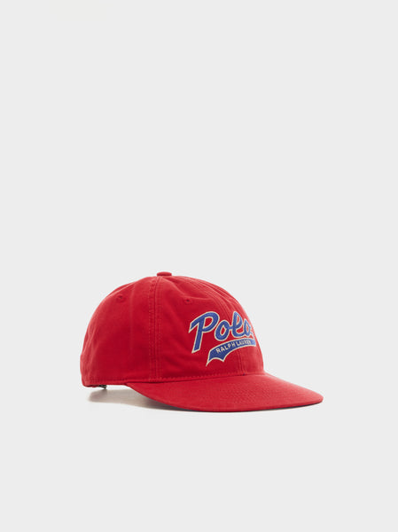 Vintage Polo Script Baseball Cap, Ralph Lauren 2000 Red