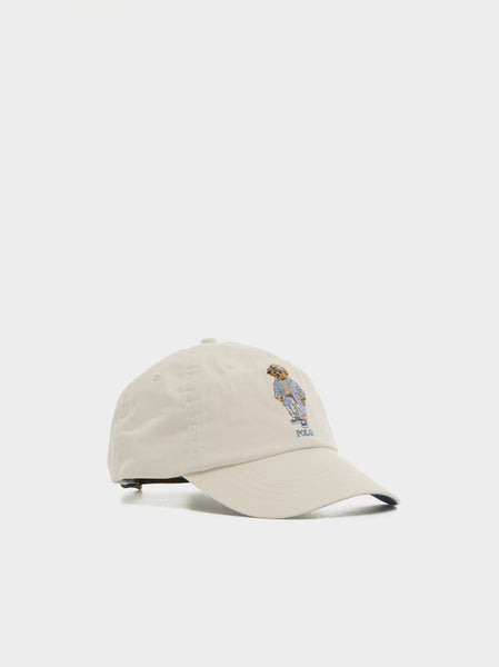 Original Label Chino Sport Cap W/ Bear, Clubhouse Cream