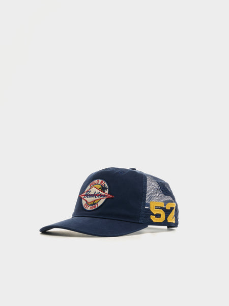 Original Label Vintage Trucker Cap W/ Surf Clun Patch, Newport Navy