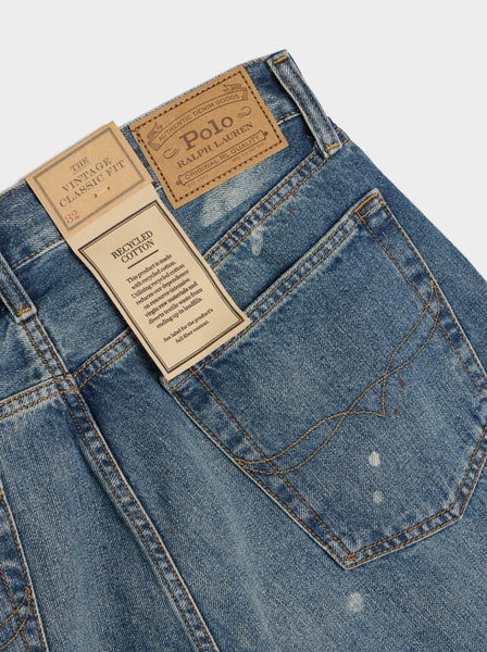 Vintage Classic 5-Pocket Denim Short, Skimhampton