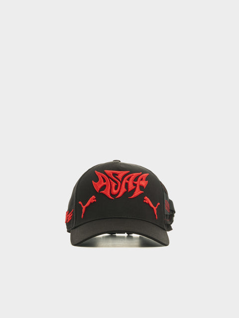 PUMA x A$AP Seatbelt Cap, PUMA Black / Fierce Red